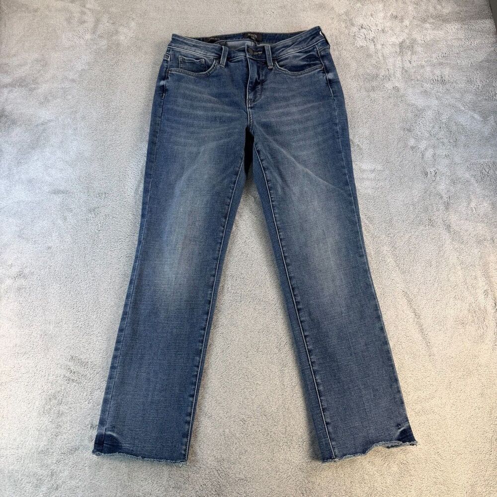NYDJ Jeans Rockie Slim Women’s 29" Lift Tuck Raw Hem Medium Wash